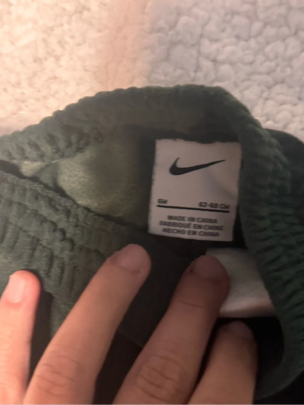 Nike Kids Forest Green Fleece Joggers with White Swoosh